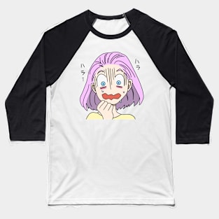 Anime Girl Shocked Baseball T-Shirt